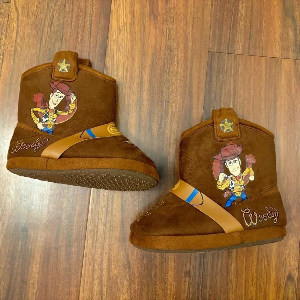 Disney Pixar Toy Story Woody Cowboy Boot Slippers